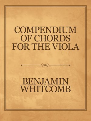 cover image of Compendium of Chords for the Viola